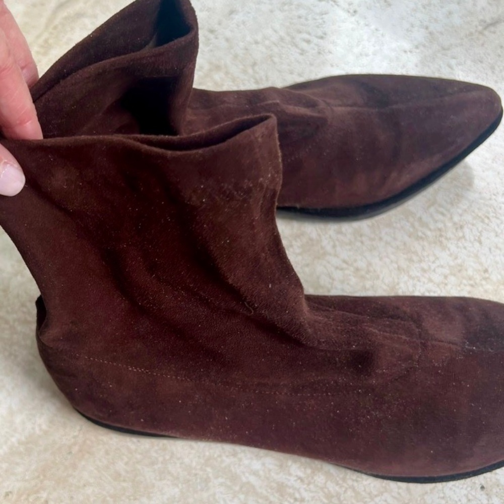 Robert Clergerie Paris Brown Suede Ankle Boots
